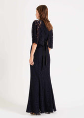 Cianna Lace Maxi Dress - Midnight