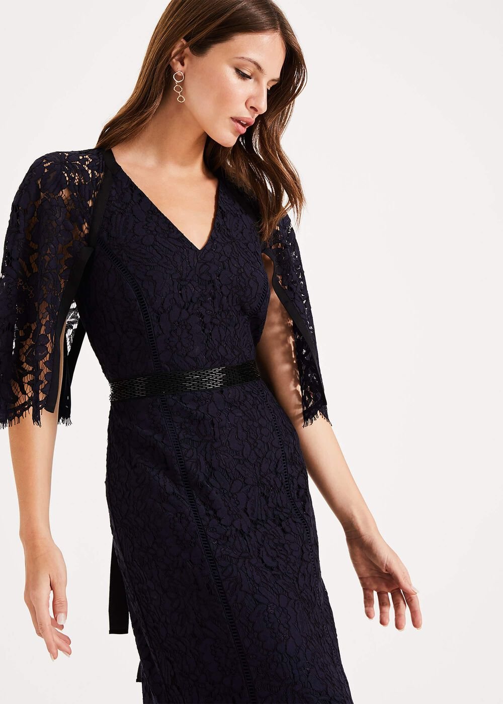 Cianna Lace Maxi Dress - Midnight