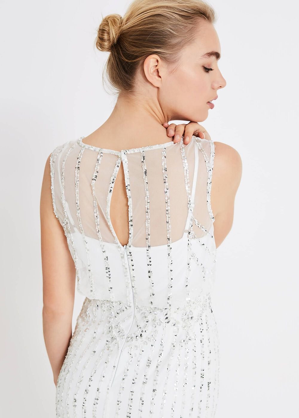 Milly Beaded Wedding Dress - Snow