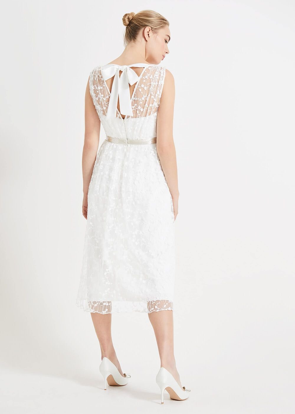 Amalia Embroidered Wedding Dress - Ivory