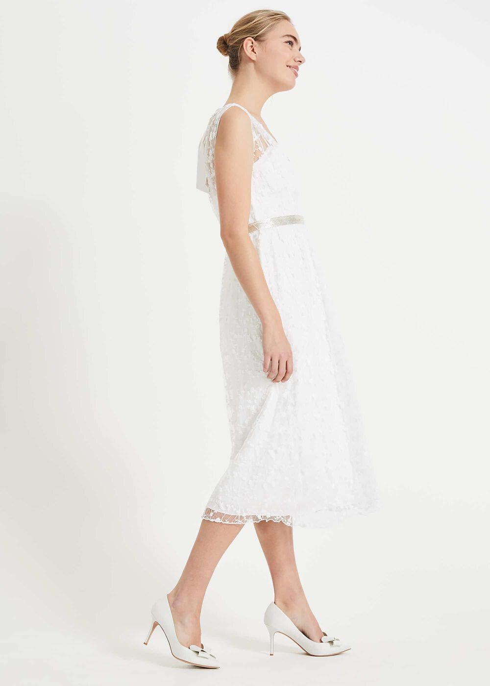 Amalia Embroidered Wedding Dress - Ivory