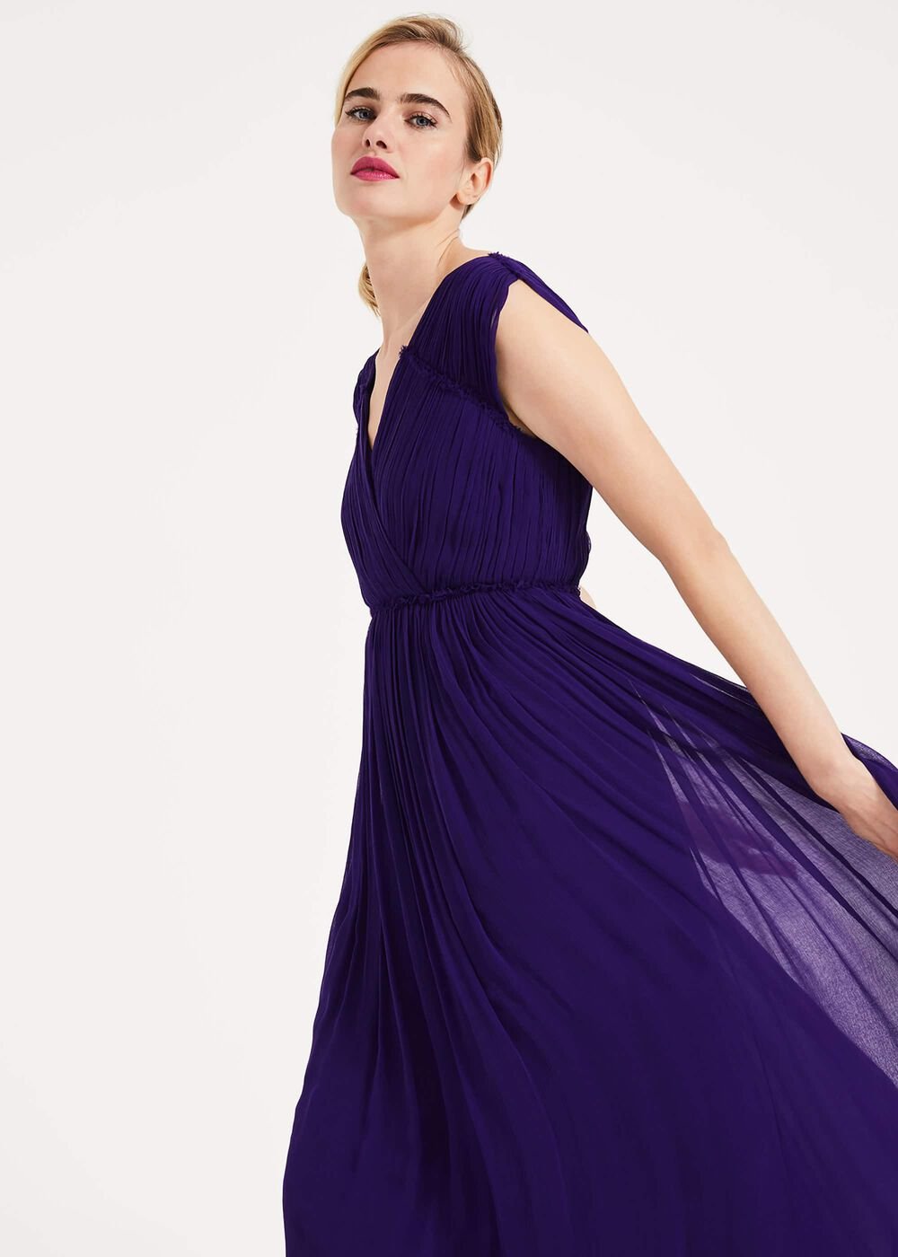Marion Crinkle Maxi Dress - Violet