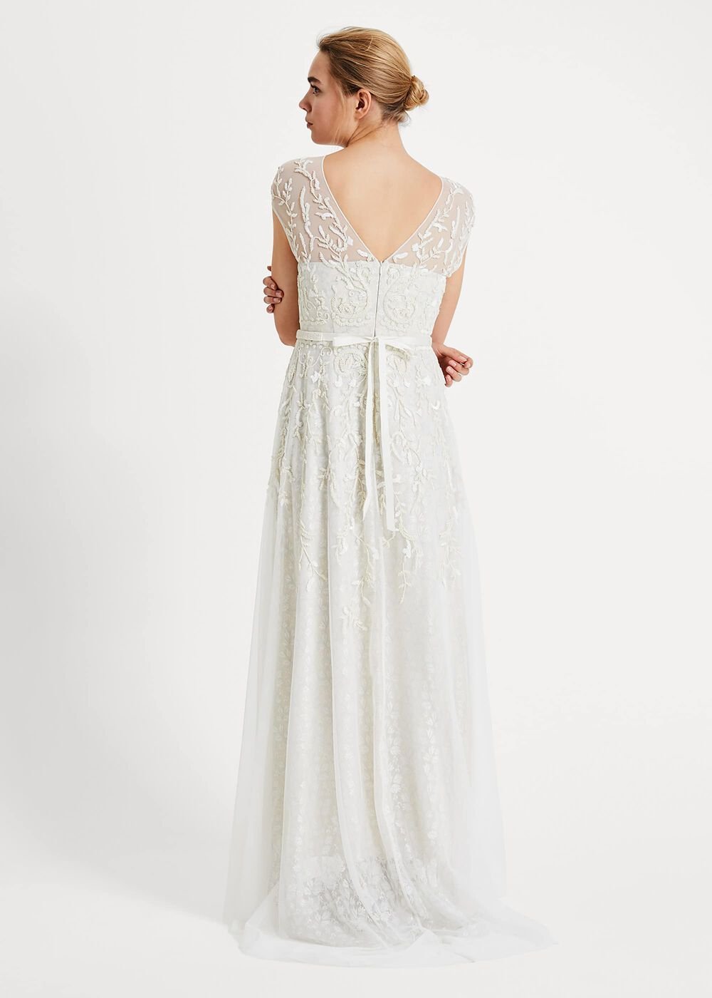Mylee Embellished Wedding Dress - Antique Cream