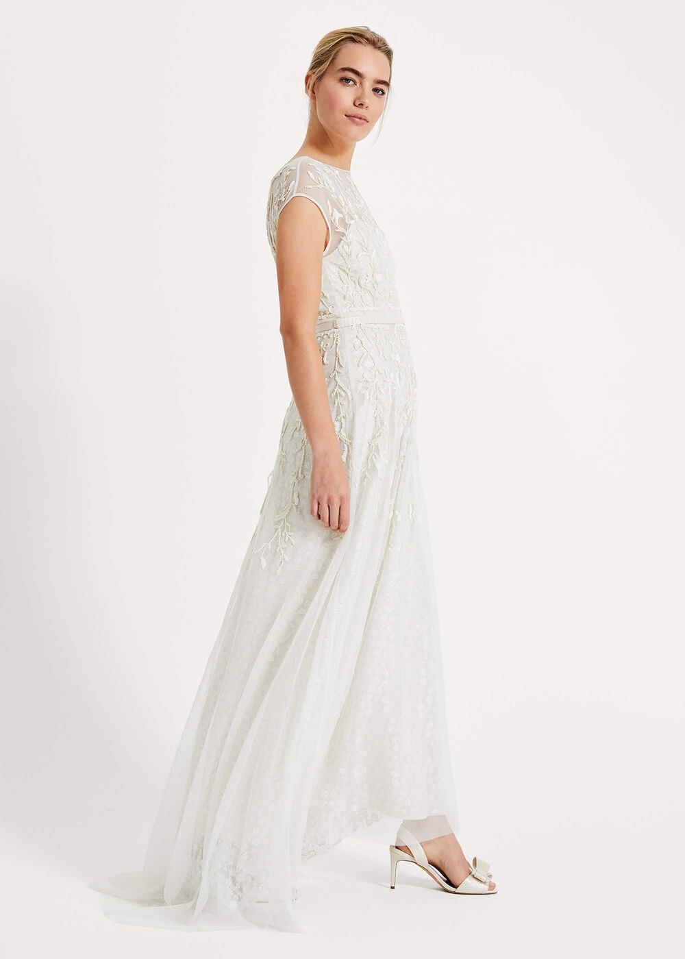 Mylee Embellished Wedding Dress - Antique Cream