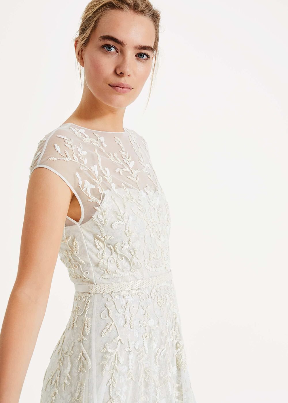 Mylee Embellished Wedding Dress - Antique Cream