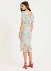 Alissa Embroidered Dress - Peppermint