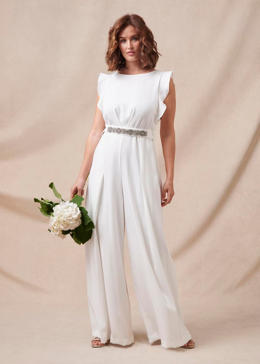 Victoriana Wedding Jumpsuit - Ivory