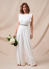 Victoriana Wedding Jumpsuit - Ivory