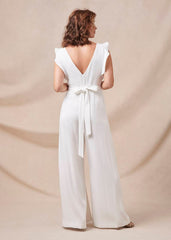 Victoriana Wedding Jumpsuit - Ivory