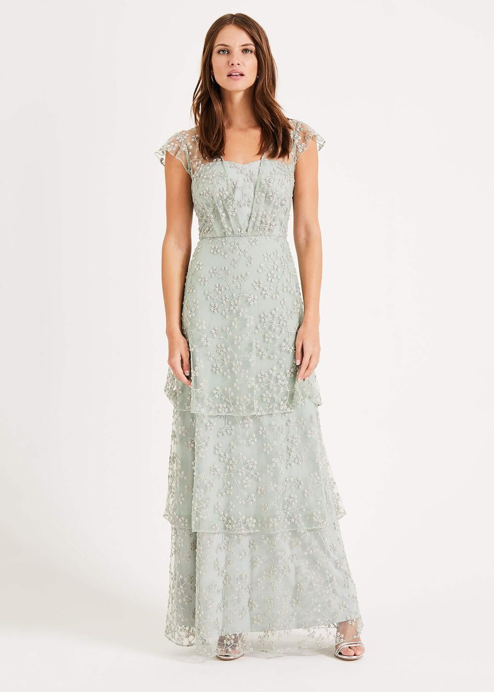 Rai Beaded Maxi Dress - Mint