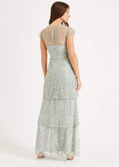 Rai Beaded Maxi Dress - Mint