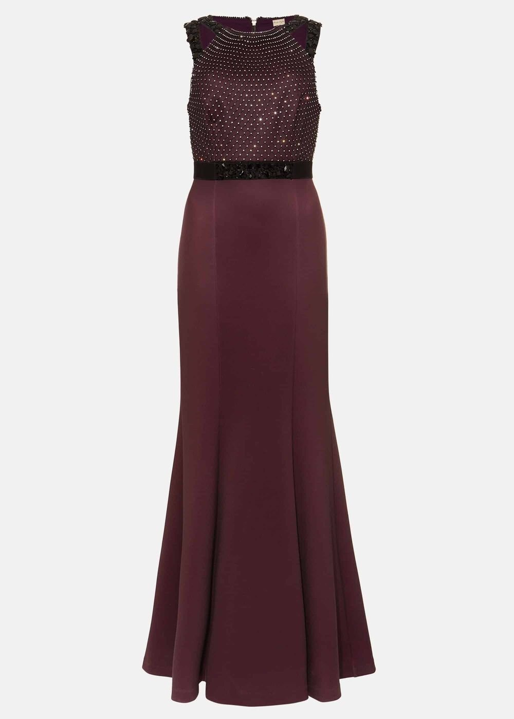 Sofia Beaded Bodice Dress - Port