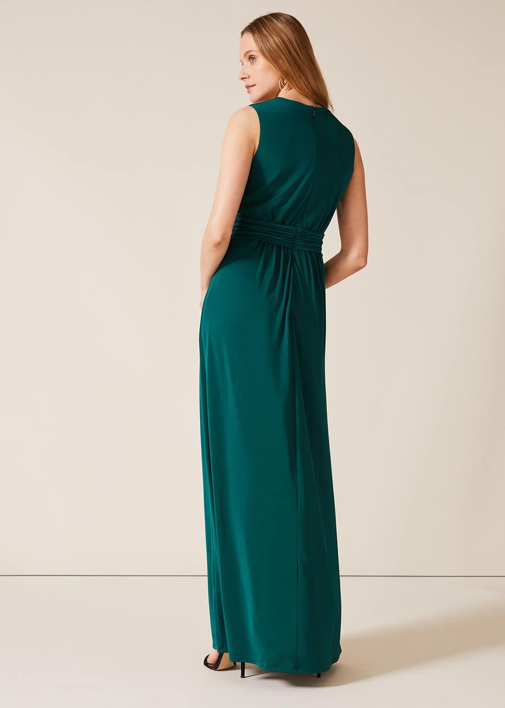Caylee Drape Maxi Dress - Pine