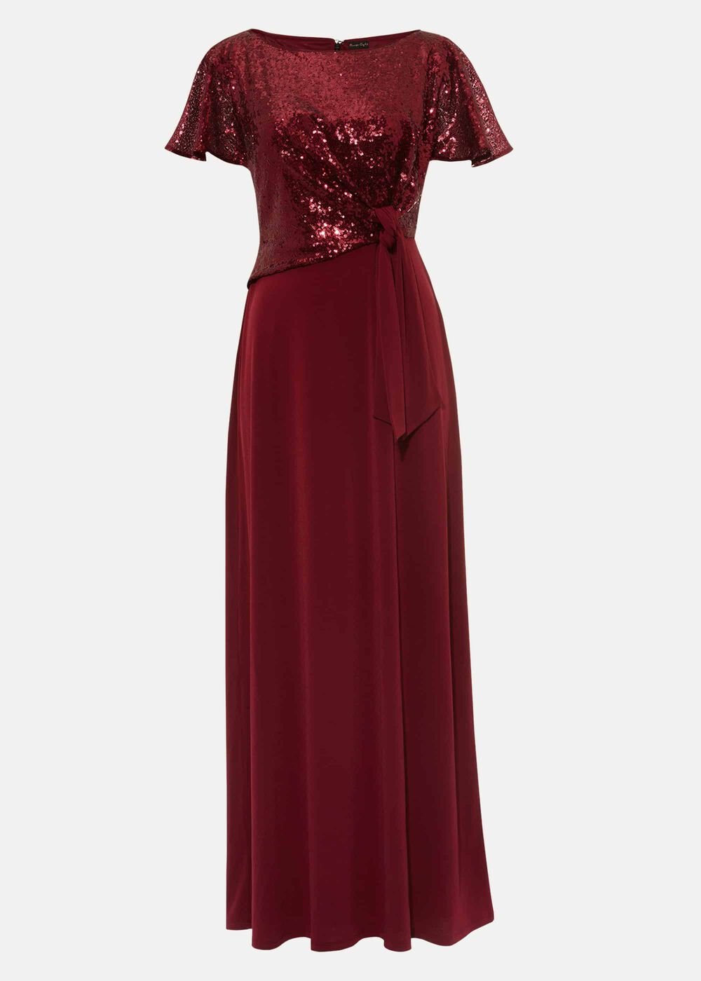 Rumi Knot Front Maxi Dress - Lipstick