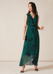 Serena Beaded Dress - Emerald