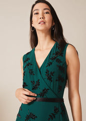 Serena Beaded Dress - Emerald