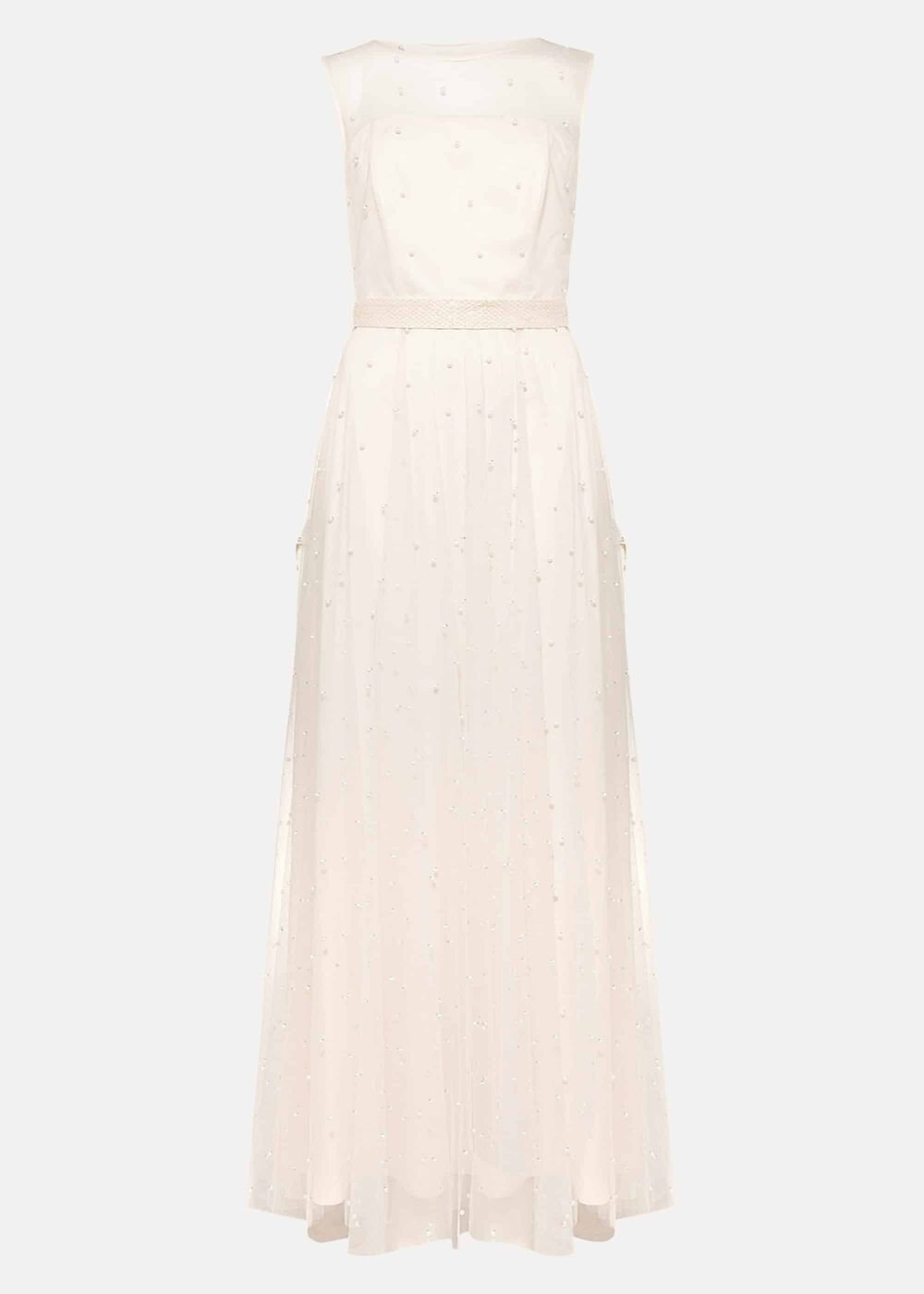 Genova Beaded Wedding Dress - Old Rose