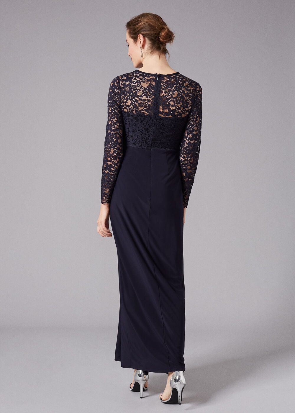 Elanor Lace Maxi Dress - Navy