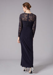 Elanor Lace Maxi Dress - Navy
