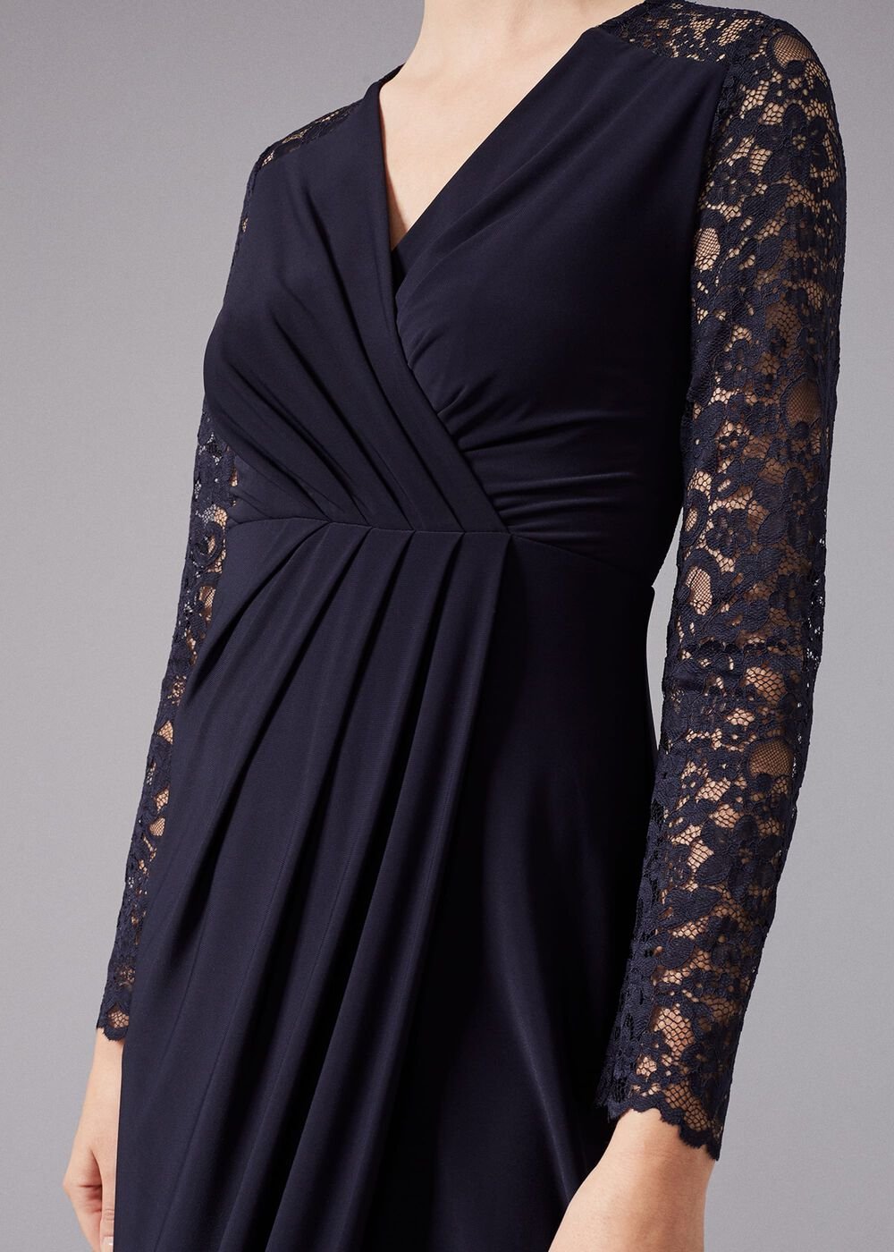 Elanor Lace Maxi Dress - Navy