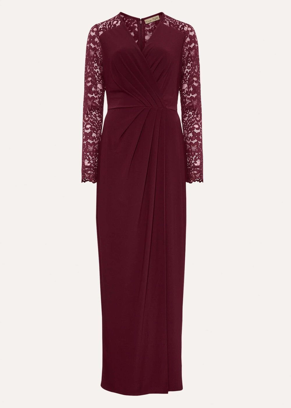 Elanor Lace Maxi Dress - Berry