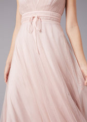 Bronwyn Tulle Maxi Dress - Cameo Pink