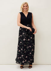 Leigh-Ann Floral Maxi Dress - Navy/Multi