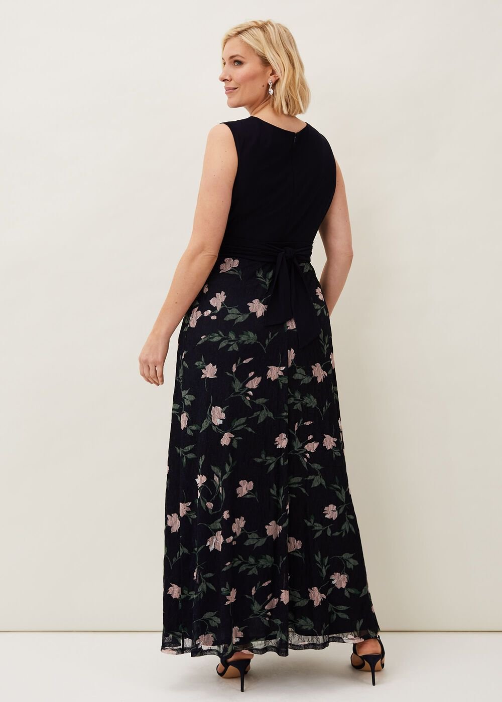 Leigh-Ann Floral Maxi Dress - Navy/Multi
