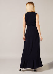 Lara Belted Dress - Navy