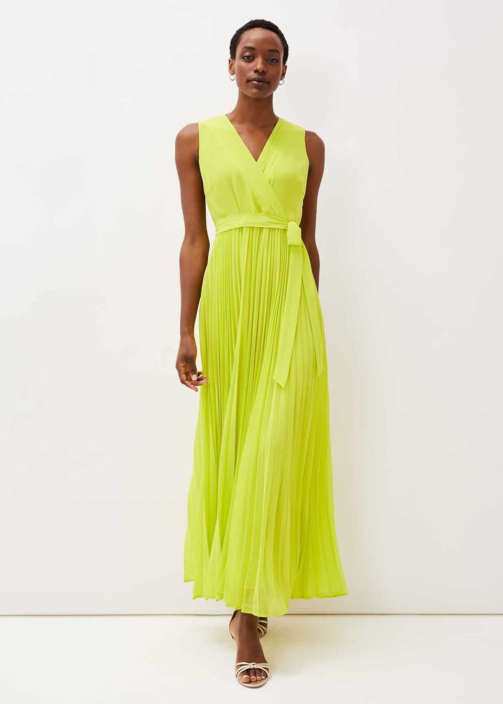 Molly Chiffon Maxi Dress - Lime