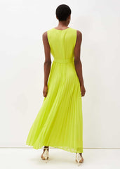 Molly Chiffon Maxi Dress - Lime