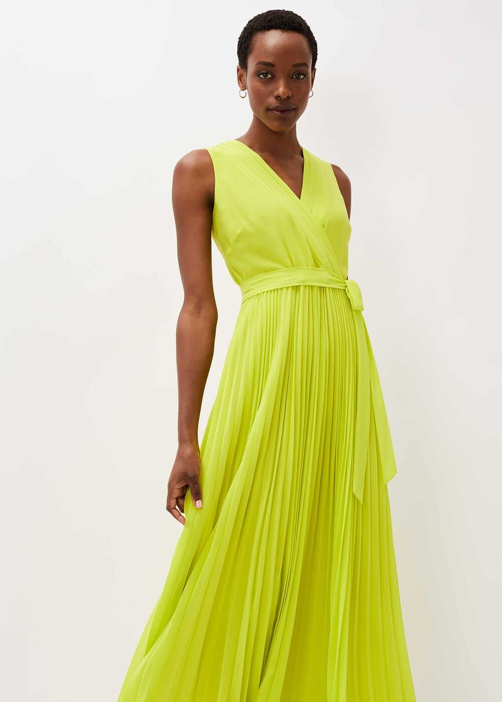 Molly Chiffon Maxi Dress - Lime