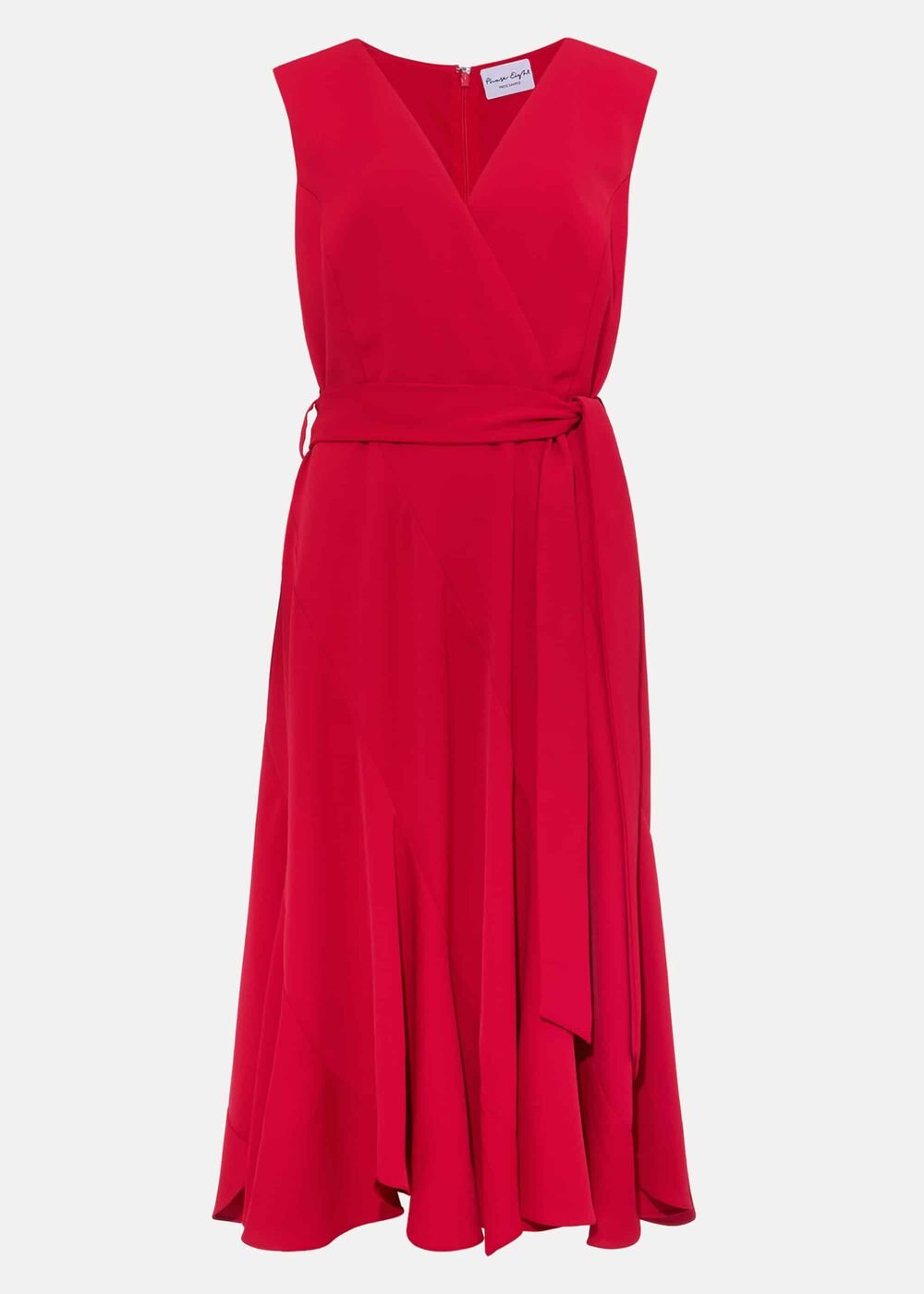 Elena Panelled Dress - Lipstick