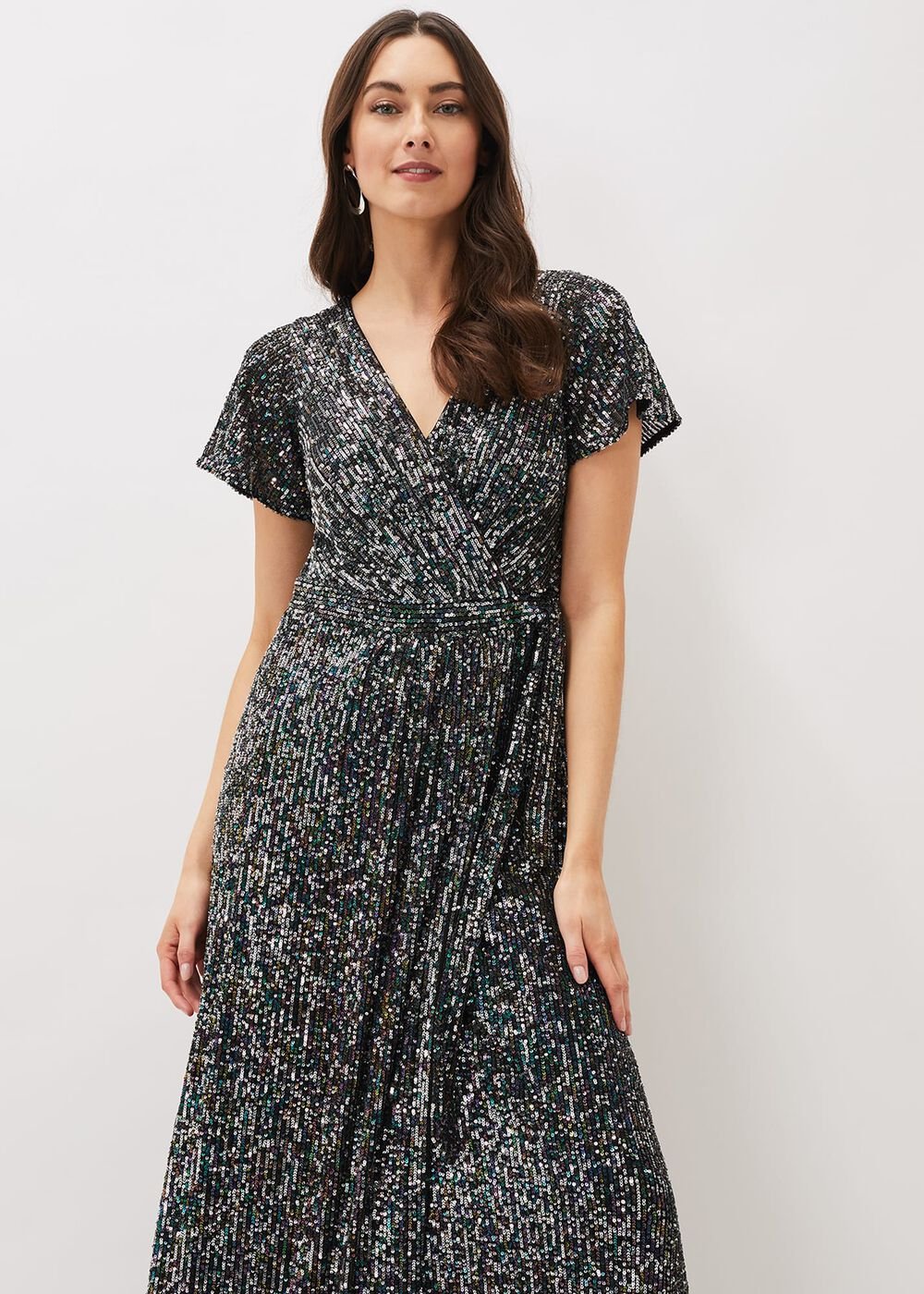 Amily Sequin Maxi Dress - Malachite/Multi