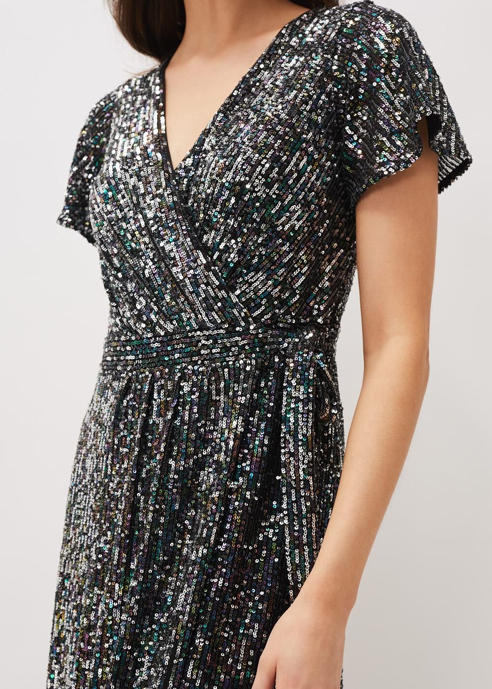 Amily Sequin Maxi Dress - Malachite/Multi