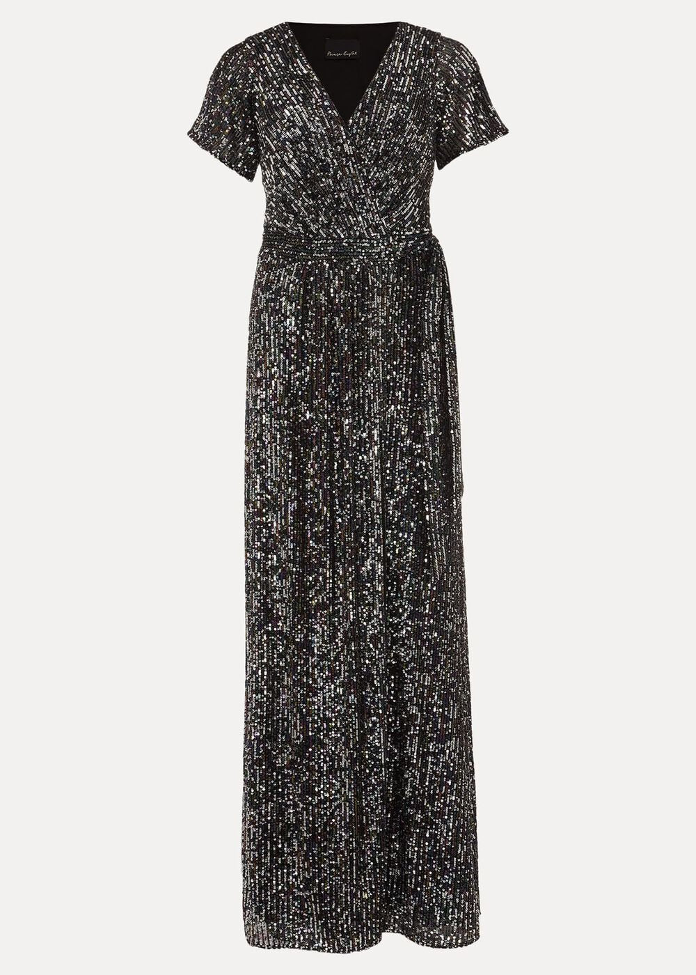Amily Sequin Maxi Dress - Malachite/Multi