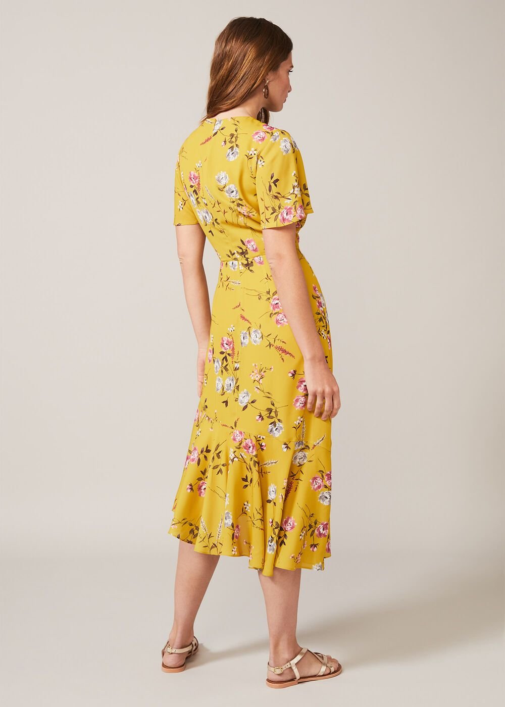 Cecily Print Dress - Citrine
