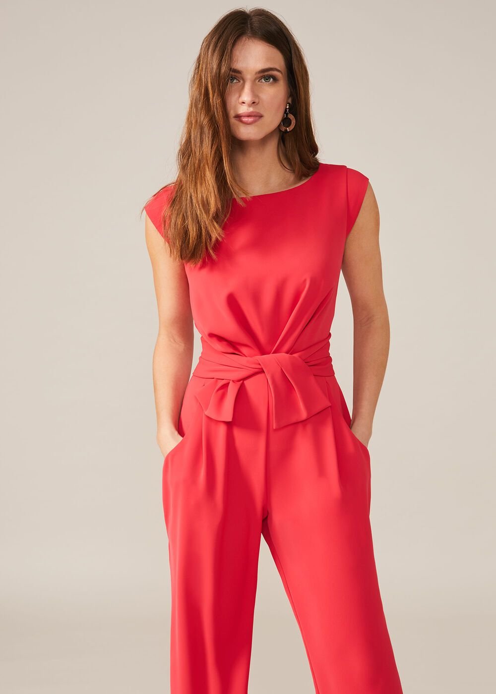 Janey Jumpsuit - Coral