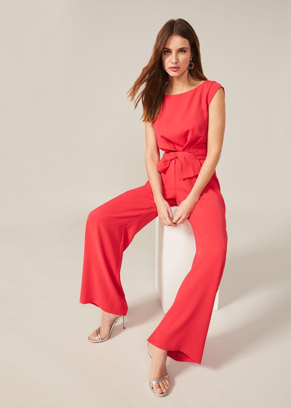 Janey Jumpsuit - Coral