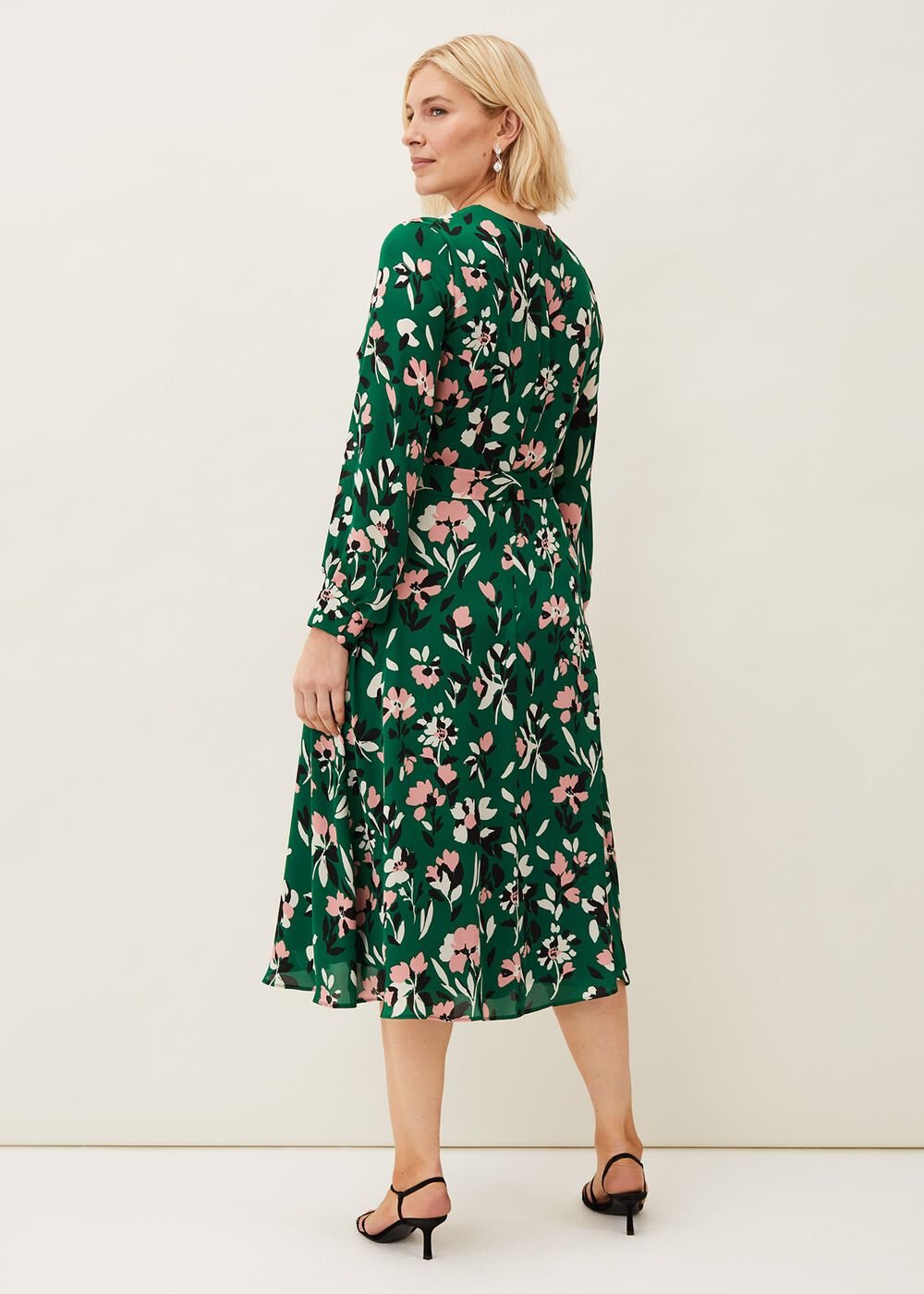 Emmy Floral Dress - Jade/Multi