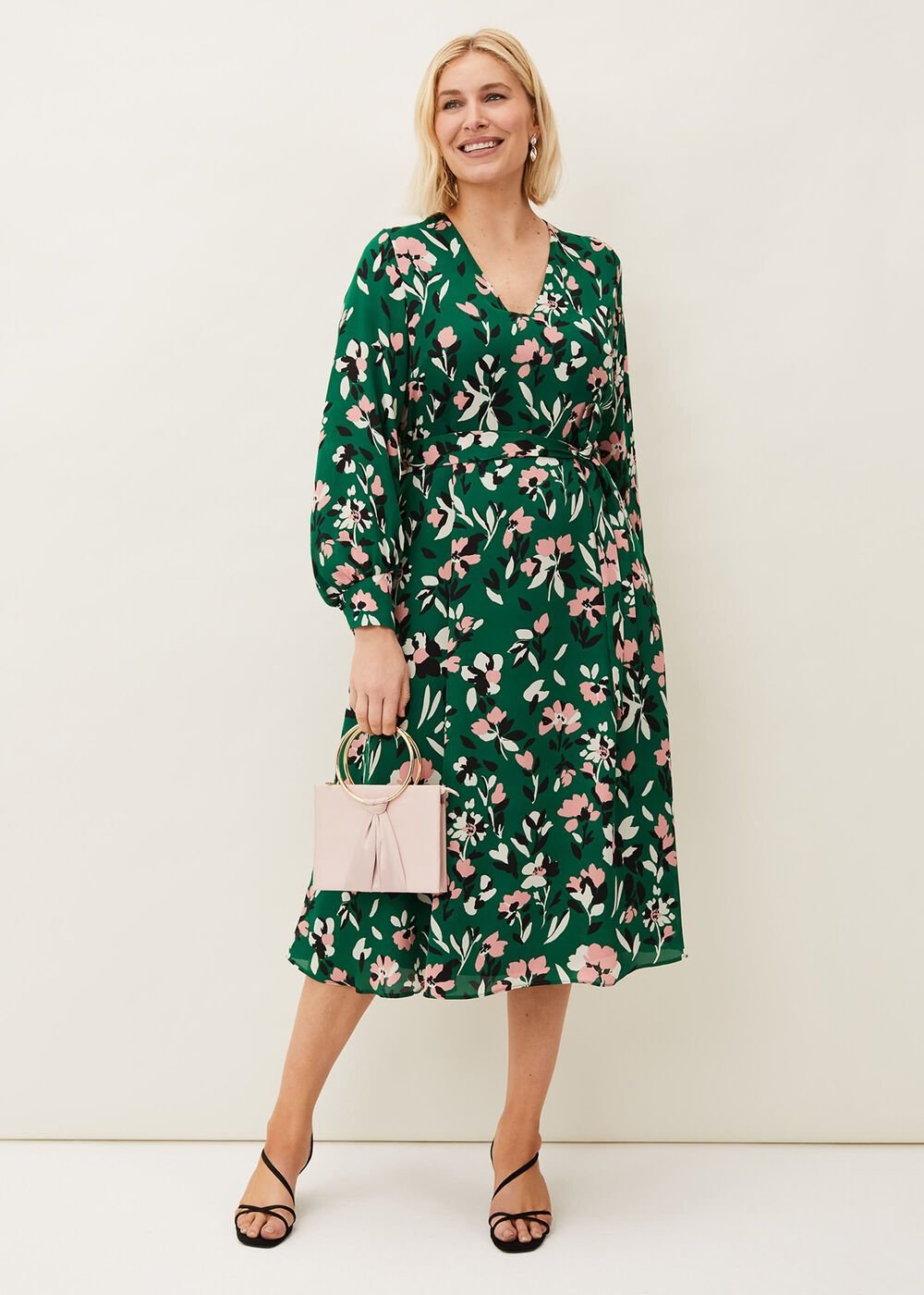 Emmy Floral Dress - Jade/Multi