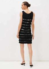Sofianne Sequin Fringe Dress - Black