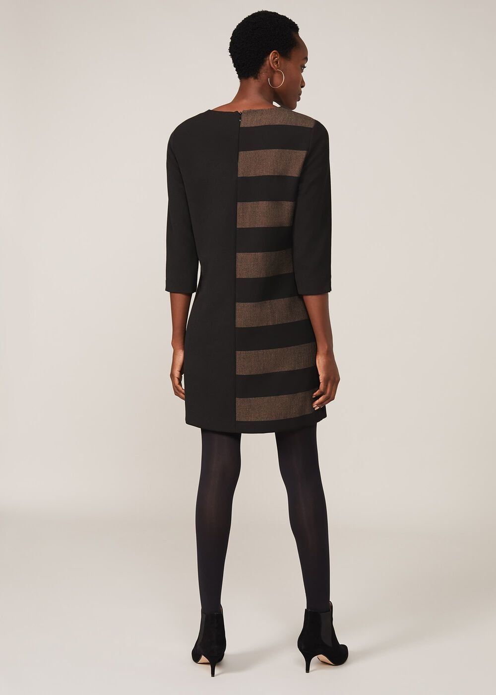 Sophie Sapphire Dress - Black/Camel