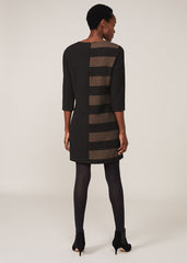 Sophie Sapphire Dress - Black/Camel