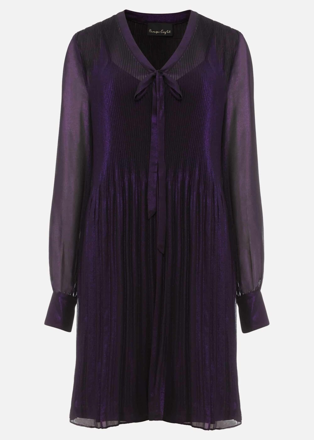 Lyra Metallic Dress - Purple