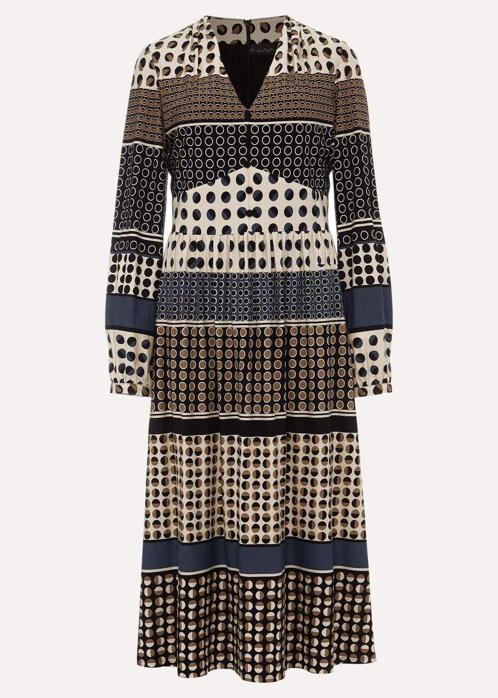 Jacinta Spot Print Dress - Black Multi