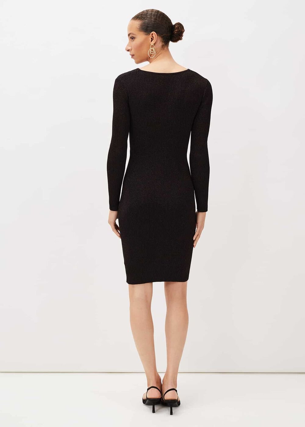 Dielle Shimmer Twist Dress - Port