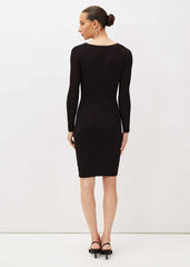 Dielle Shimmer Twist Dress - Port