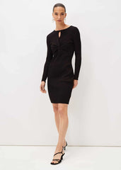 Dielle Shimmer Twist Dress - Port
