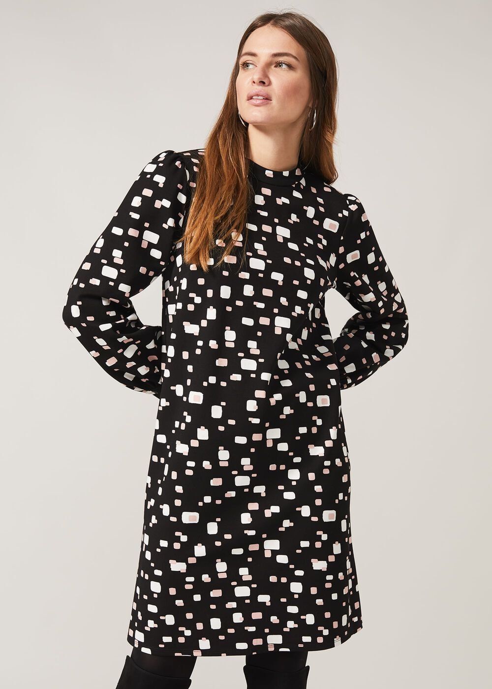 Agnes Tunic Dress - Black